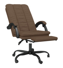 Fauteuil inclinable de bureau Marron Tissu