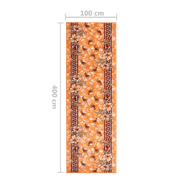 Tapis BCF Terre cuite 100x400 cm