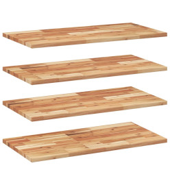 Étagères flottantes 4 pcs 60x40x2 cm acacia massif à l'huile