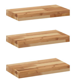 Étagères flottantes 3 pcs 40x20x4 cm acacia massif à l'huile