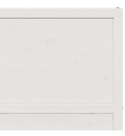 Porte de grange blanc 100x208 cm bois massif de pin