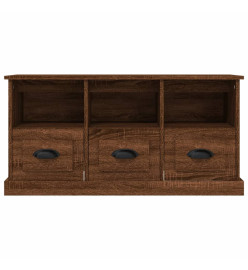 Meuble TV chêne marron 100x35x50 cm bois d'ingénierie