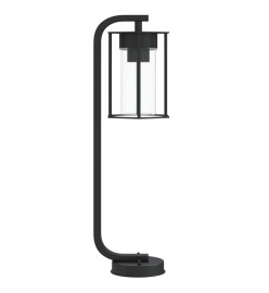 Lampadaires d'extérieur 3 pcs noir 60 cm acier inoxydable