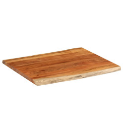 Dessus de table 100x80x2,5 cm rectangulaire bois massif acacia