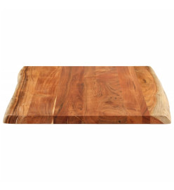 Dessus de table 100x80x2,5 cm rectangulaire bois massif acacia