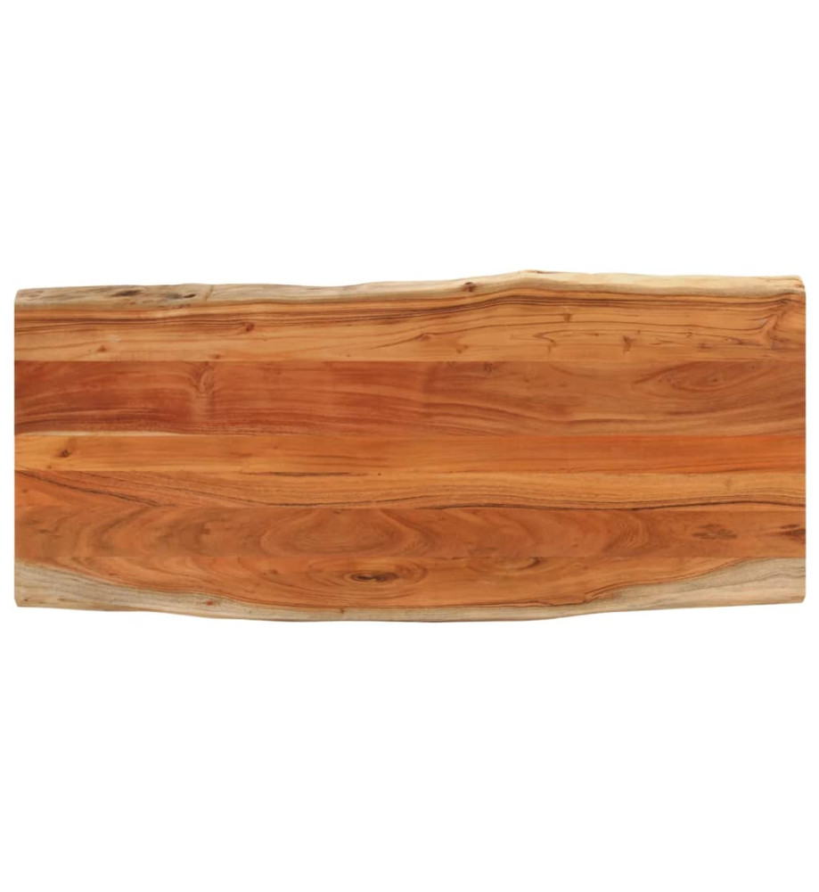 Dessus de table 140x60x3,8cm rectangulaire bois massif d'acacia