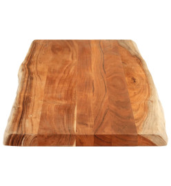 Dessus de table 140x60x3,8cm rectangulaire bois massif d'acacia