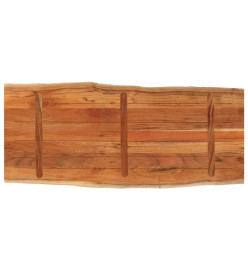 Dessus de table 140x60x3,8cm rectangulaire bois massif d'acacia