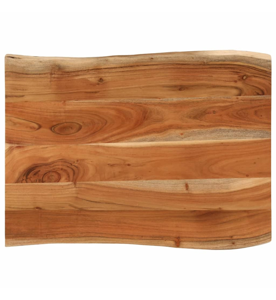 Dessus de table 90x60x2,5 cm rectangulaire bois massif d'acacia