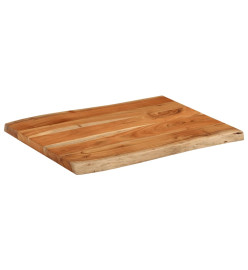 Dessus de table 90x60x2,5 cm rectangulaire bois massif d'acacia