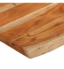 Dessus de table 90x60x2,5 cm rectangulaire bois massif d'acacia