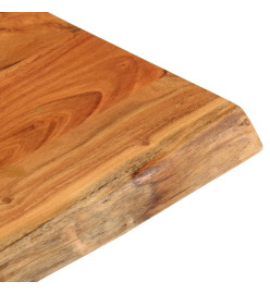 Dessus de table 60x60x3,8 cm carré bois massif d'acacia