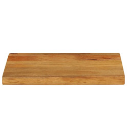 Dessus de table à bord vivant 60x20x2,5 cm bois massif manguier