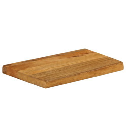 Dessus de table à bord vivant 60x40x3,8 cm bois massif manguier