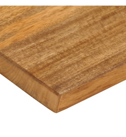 Dessus de table à bord vivant 60x40x3,8 cm bois massif manguier