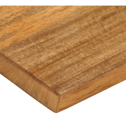 Dessus de table à bord vivant 140x20x2,5cm bois massif manguier