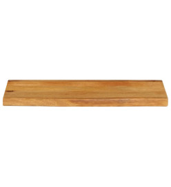 Dessus de table à bord vivant 70x30x2,5 cm bois massif manguier