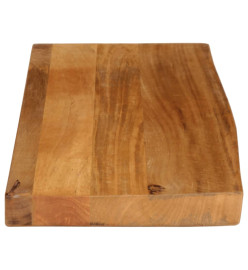 Dessus de table à bord vivant 90x30x2,5 cm bois massif manguier