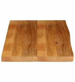 Dessus de table à bord vivant 110x60x3,8cm bois massif manguier