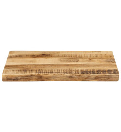 Dessus de table bord vivant 60x40x2,5 cm bois de manguier brut