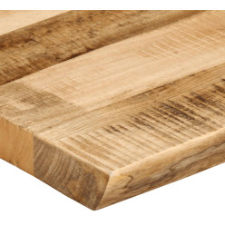 Dessus de table bord vivant 60x40x2,5 cm bois de manguier brut