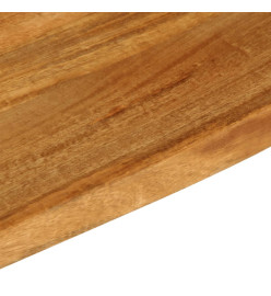 Dessus de table à bord vivant 120x60x3,8cm bois massif manguier