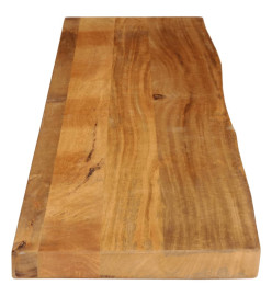 Dessus de table à bord vivant 180x30x2,5cm bois massif manguier