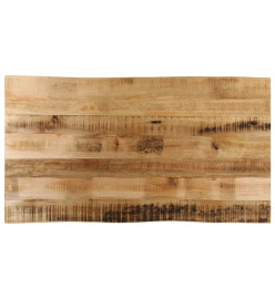 Dessus de table bord vivant 120x60x3,8 cm bois de manguier brut