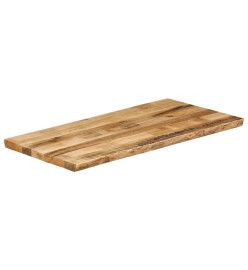 Dessus de table bord vivant 100x60x3,8 cm bois de manguier brut