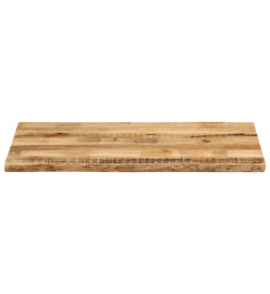 Dessus de table bord vivant 100x60x3,8 cm bois de manguier brut