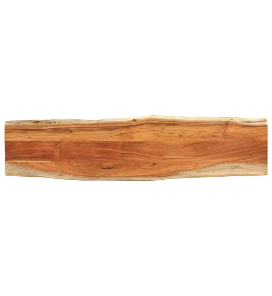 Dessus de table 160x40x3,8 cm rectangulaire bois massif acacia