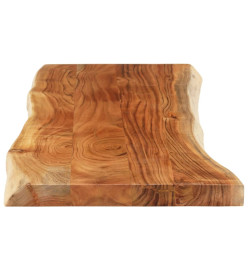 Dessus de table 110x40x3,8 cm rectangulaire bois massif acacia