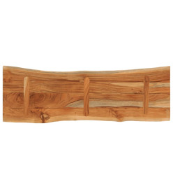 Dessus de table 110x40x3,8 cm rectangulaire bois massif acacia