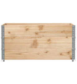 Colliers de palette 3 pcs 120x80 cm bois de pin solide