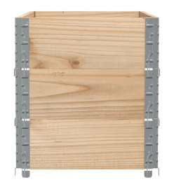 Colliers de palette 3 pcs 100x50 cm bois de pin solide