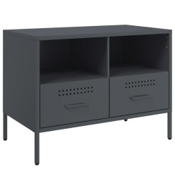 Meubles TV 2 pcs anthracite 68x39x50,5 cm acier laminé à froid