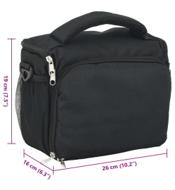 Sac pour appareil photo et housse imperméable noir tissu oxford