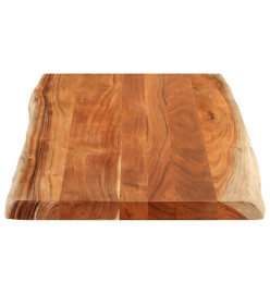 Dessus de table 120x60x2,5cm rectangulaire bois massif d'acacia