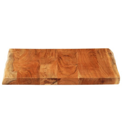 Dessus de table 40x40x3,8 cm carré bois massif d'acacia