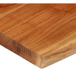 Dessus de table 40x40x3,8 cm carré bois massif d'acacia