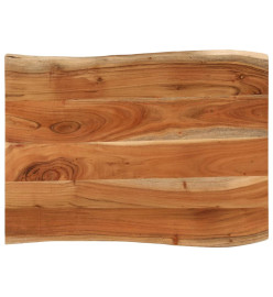 Dessus de table 90x60x3,8 cm rectangulaire bois massif d'acacia