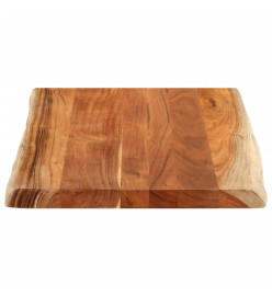 Dessus de table 90x60x3,8 cm rectangulaire bois massif d'acacia