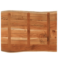 Dessus de table 90x60x3,8 cm rectangulaire bois massif d'acacia