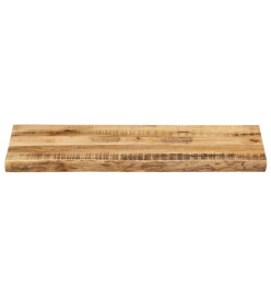 Dessus de table bord vivant 80x40x2,5 cm bois de manguier brut