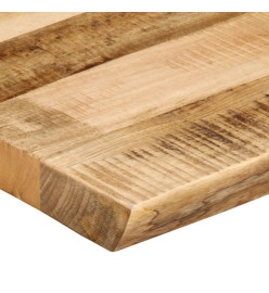 Dessus de table bord vivant 80x40x2,5 cm bois de manguier brut