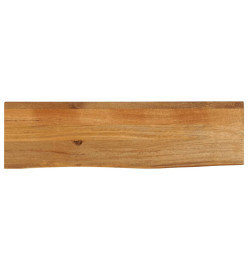 Dessus de table à bord vivant 110x30x2,5cm bois massif manguier