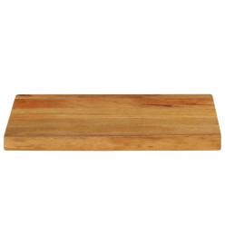 Dessus de table à bord vivant 60x20x3,8 cm bois massif manguier