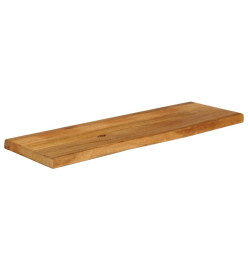 Dessus de table à bord vivant 100x40x3,8cm bois massif manguier