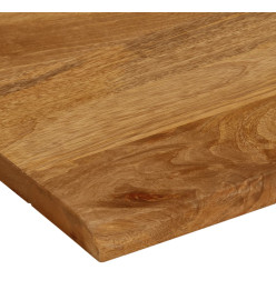 Dessus de table à bord vivant 110x80x3,8cm bois massif manguier