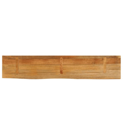 Dessus de table à bord vivant 140x40x2,5cm bois massif manguier